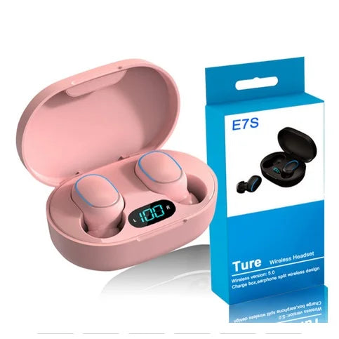 Fones Bluetooth 5.0 E6S e A6S Macaron