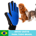 Luva Nano Magnética para Escovar e Remover Pelos de Pets, Cães e Gatos