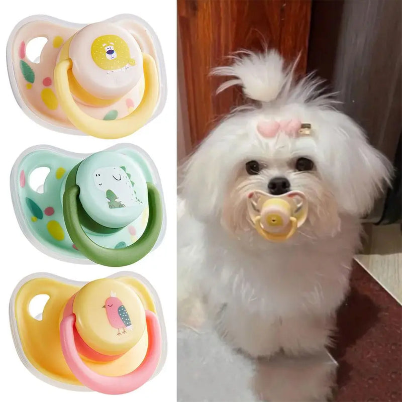 Chupeta macia do silicone para o cão e o gato, brinquedo da mastigação, mordida-resistente mastigar, prático