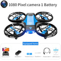 V8 novo mini zangão 4k 1080p hd câmera drones wifi fpv altura de pressão ar manter dobrável quadcopter rc dron brinquedo presente