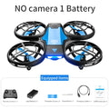 V8 novo mini zangão 4k 1080p hd câmera drones wifi fpv altura de pressão ar manter dobrável quadcopter rc dron brinquedo presente