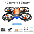 V8 novo mini zangão 4k 1080p hd câmera drones wifi fpv altura de pressão ar manter dobrável quadcopter rc dron brinquedo presente