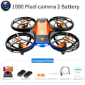 V8 novo mini zangão 4k 1080p hd câmera drones wifi fpv altura de pressão ar manter dobrável quadcopter rc dron brinquedo presente