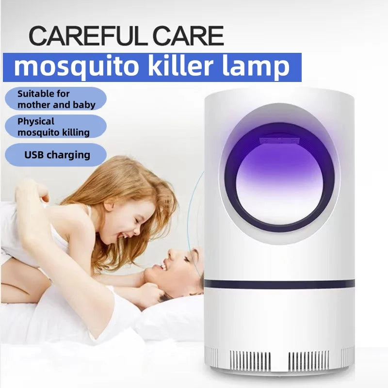 Lâmpada Elétrica Mata-Mosquitos, Atrativa para Ambientes Internos, Armadilha Fly Trap, Mini Luz com Sucção