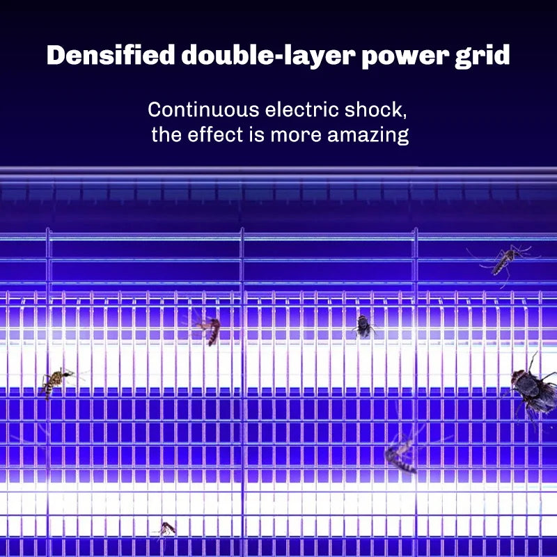 Lâmpada elétrica do assassino do mosquito, assassino de insetos, repelente elétrico de pragas, lâmpada UV e LED, poderoso assassino de insetos, 110V, 220V