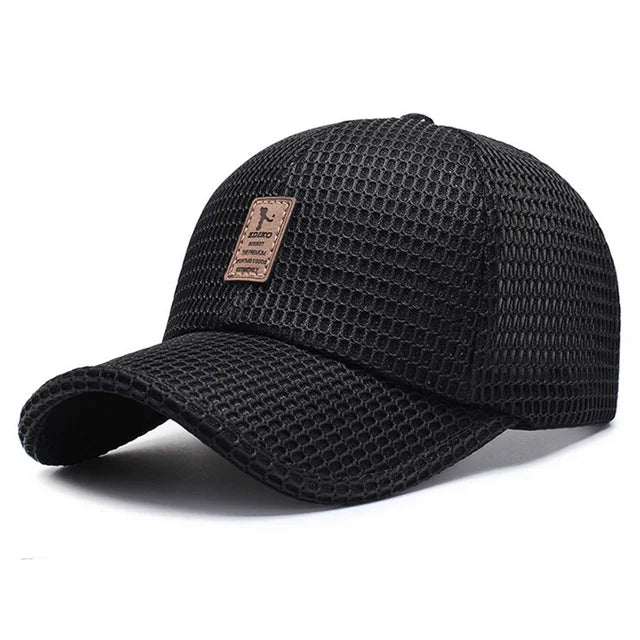 Boné de Beisebol Unissex Ajustável, Algodão Monocromático, Estilo Snapback – Perfeito para Esportes Outdoor, Hip Hop e Verão