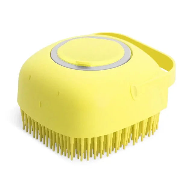 Pet Dog Shampoo Brush, Cat Massage Comb, Grooming Scrubber para banho de cabelo curto, borracha de silicone macia, 2.7oz, 80ml