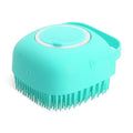 Pet Dog Shampoo Brush, Cat Massage Comb, Grooming Scrubber para banho de cabelo curto, borracha de silicone macia, 2.7oz, 80ml