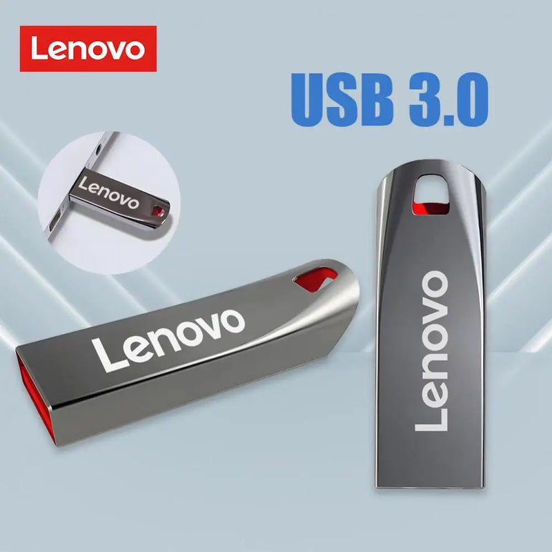 Original Lenovo 2TB USB Flash 3.0 Drive 1TB Metal Real Capacity Memory Stick High Speed Storage U Disk For Laptop/Tablet Ps4