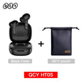 QCY HT05 ANC fone de ouvido sem fio 40dB cancelamento de ruído Bluetooth 5.2 fone de ouvido 6 microfone ENC HD chamada TWS fones de ouvido modo de transparência