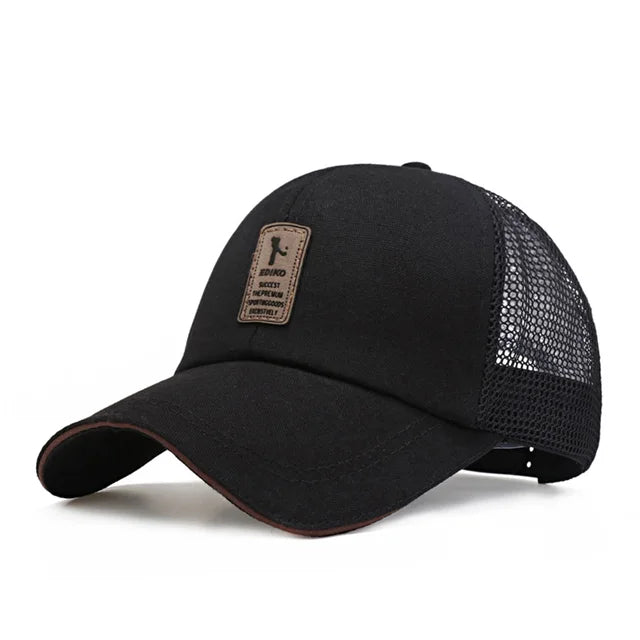 Boné de Beisebol Unissex Ajustável, Algodão Monocromático, Estilo Snapback – Perfeito para Esportes Outdoor, Hip Hop e Verão