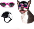 Capacete e óculos de sol para cães ATUBAN, óculos de proteção UV para cães, chapéu esportivo para cães médios, para caminhadas ao ar livre