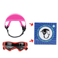 Capacete e óculos de sol para cães ATUBAN, óculos de proteção UV para cães, chapéu esportivo para cães médios, para caminhadas ao ar livre