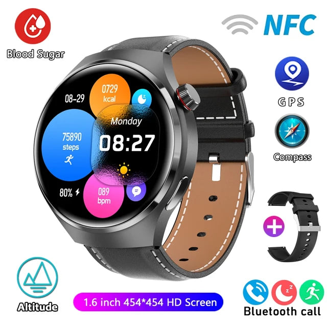 Huawei GT4 Pro Smartwatch Impermeável para Homens, GPS, NFC, 360x360, Tela AMOLED, Frequência Cardíaca, Chamada Bluetooth, IP68, 2022