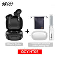 QCY HT05 ANC fone de ouvido sem fio 40dB cancelamento de ruído Bluetooth 5.2 fone de ouvido 6 microfone ENC HD chamada TWS fones de ouvido modo de transparência