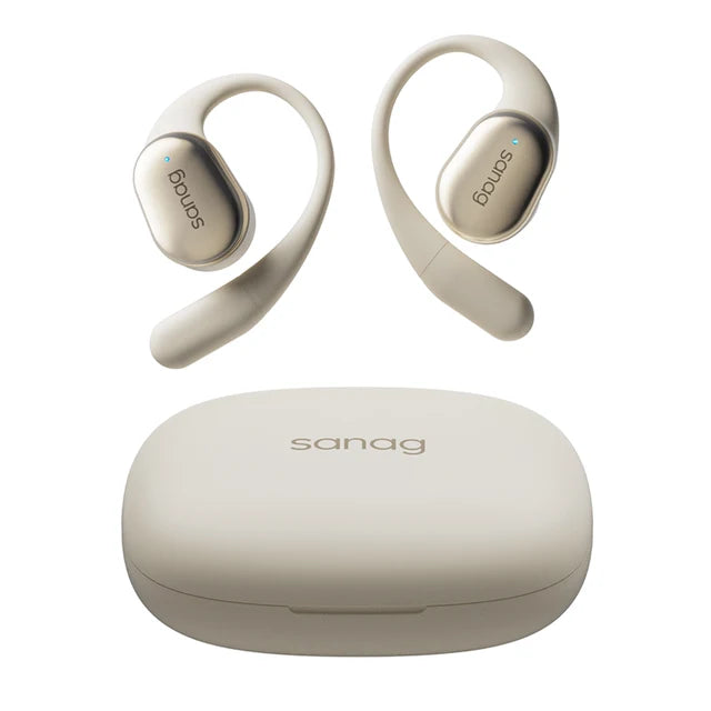 Sanag-C16S Auscultadores Bluetooth, Orelha Aberta OWS Fones De Ouvido, Headset De Som HiFi, Controle De App, Earbuds TWS, Reprodução De 8 Horas