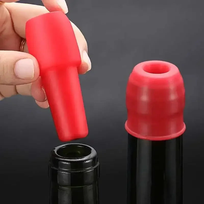 Selador De Garrafa De Vinho De Silicone, Rolha De Garrafa De Vinho Espumante Reutilizável, Mantenha champanhe fresco cozinha ferramentas