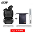 QCY HT05 ANC fone de ouvido sem fio 40dB cancelamento de ruído Bluetooth 5.2 fone de ouvido 6 microfone ENC HD chamada TWS fones de ouvido modo de transparência