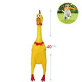 Brinquedo de Borracha com Som para Pets – Frango, Galo, Cachorro, Criança, Bebê – 16 cm, 31 cm, 39 cm