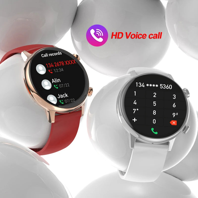 Smartwatch Amoled com assistente de voz para mulheres, relógios esportivos, relógio impermeável, smartwatch feminino, chamada Bluetooth, novo, 2022