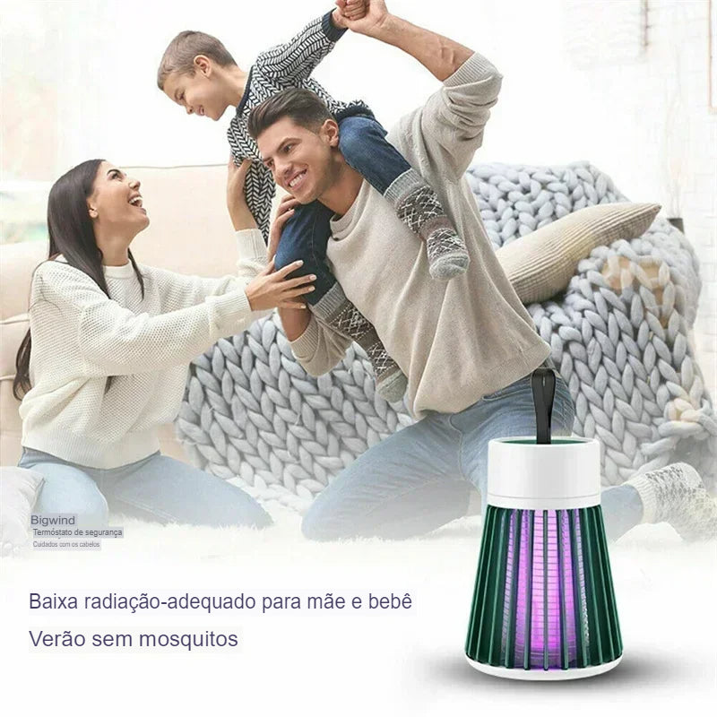 Lâmpada Elétrica Mata-Mosquitos Com Luz UV Usb Killing Lamp Shock Armadilha Para Insetos-