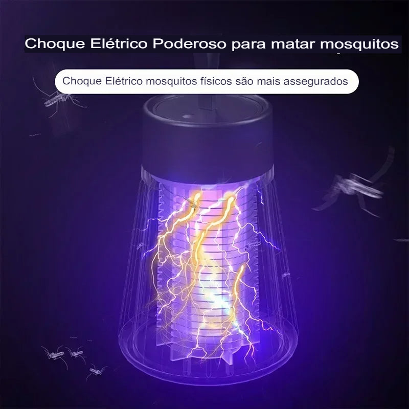 Lâmpada Elétrica Mata-Mosquitos Com Luz UV Usb Killing Lamp Shock Armadilha Para Insetos-